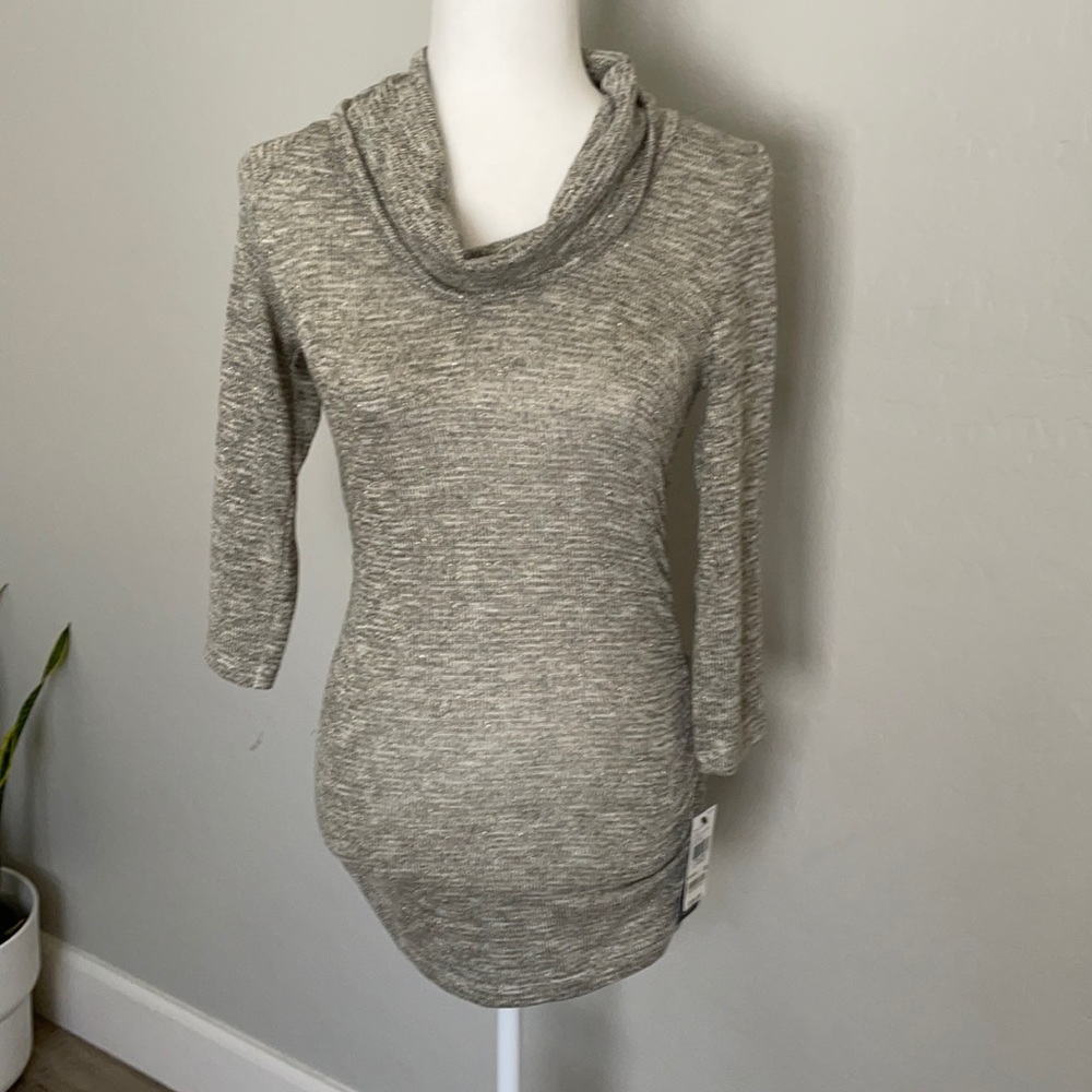 Sparkly cow neck blouse